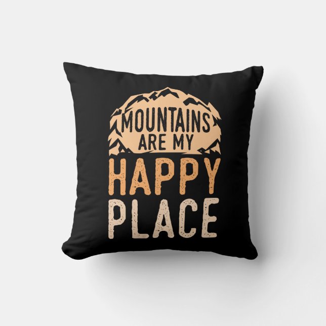Camping - Camper Mountains Gifts Throw Pillow (Front)