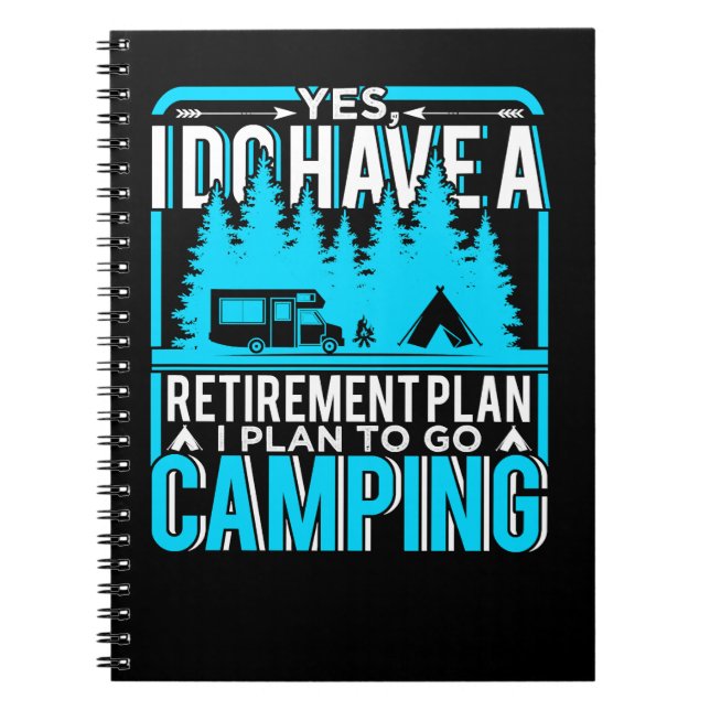 Camping Camper Traveler Adventure Outdoor Suivalis Notebook (Front)