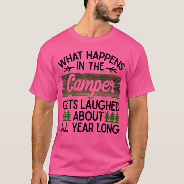 Camping Camper Vacation Motorhome Adventure Gift f T-Shirt (Front)