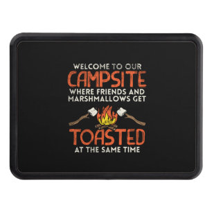 Camping Campfire and Marshmallows Hitch Cover
