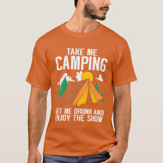 Camping Campfire Camper friends T-Shirt