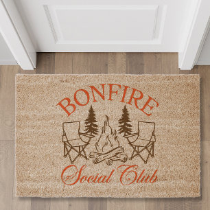 Camping Campfire Chairs Outdoor Adventure Fiber Doormat