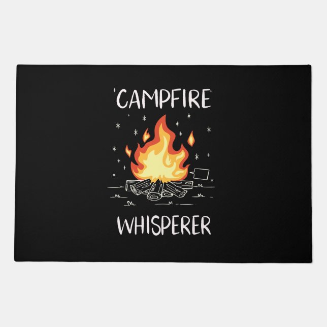 Camping Campfire Doormat (Front)