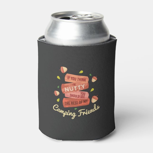 Camping Campfire Gifts Can Cooler (Can Front)