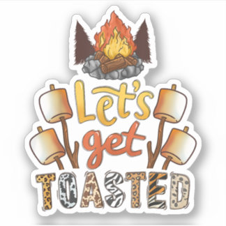 Camping Campfire Sticker