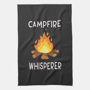 Camping - Campfire Whisperer Kitchen Towel