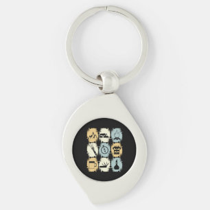 Camping - Camping Stuff Retro Keychain