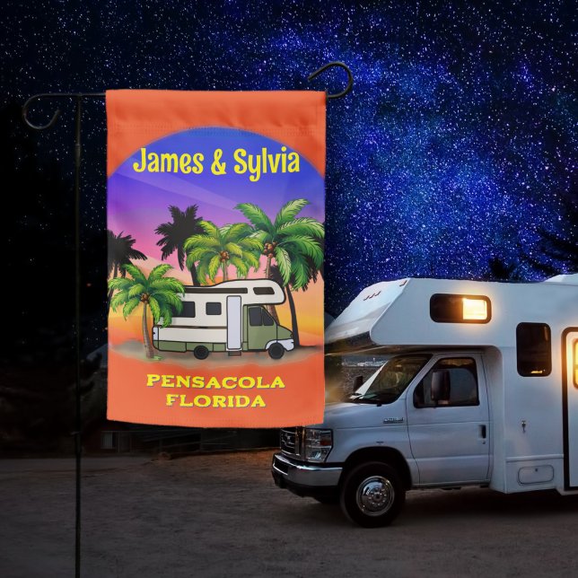 Camping Campsite Sign Hometown and Names (Creator Uploaded)