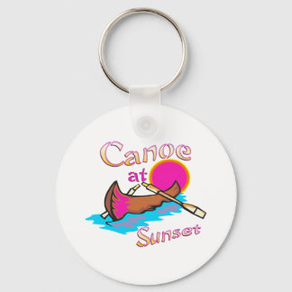 Camping Canoe Keychain