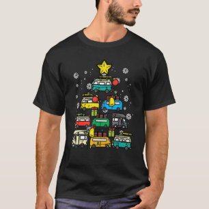 Camping Car Christmas Tree Xmas Men Women Dad T-Shirt