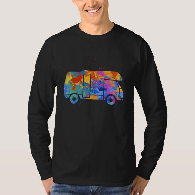 Camping Car Graphic  Women Kids Camper Clothing  1 T-Shirt (Front)