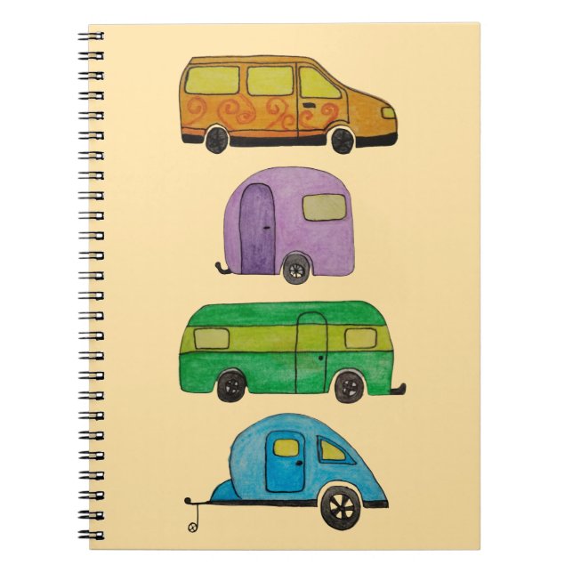 Camping caravans notebook (Front)