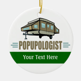 Camping Ceramic Ornament