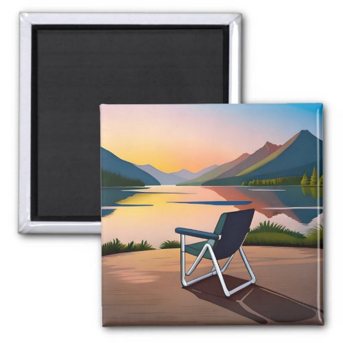 Camping chair magnet