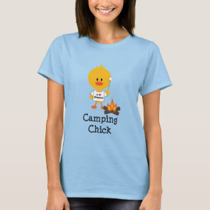 Camping Chick Ringer T-shirt