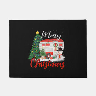 Camping Christmas Tree Shirt Lights Gift Camping L Doormat