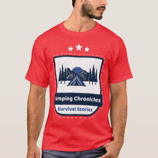 Camping Chronicles Survival Stories retro T-Shirt
