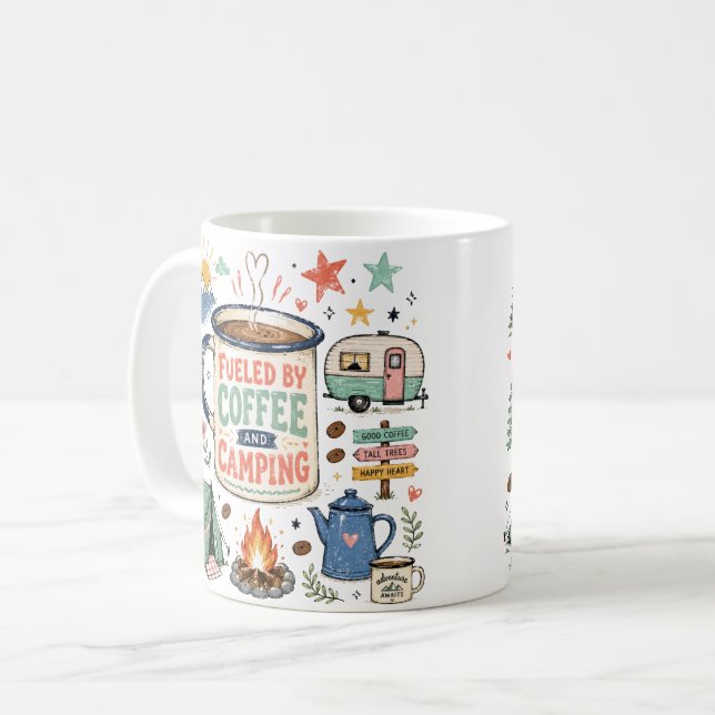 Camping Coffee Mug (Front Left)