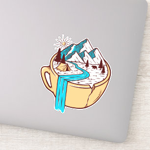 Camping Coffee Wildlife Vinyl Stickers