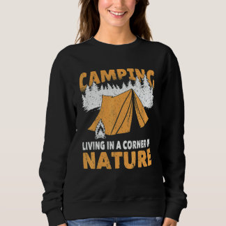Camping corner of nature camper outdoor accessorie sweatshirt