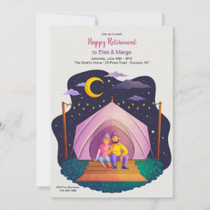 Camping Couple Invitation