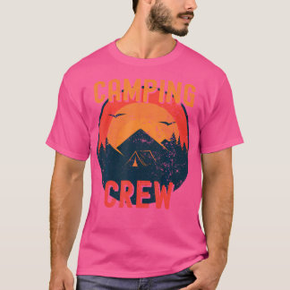 Camping Crew 2022 Family Camper Trip Road Matching T-Shirt