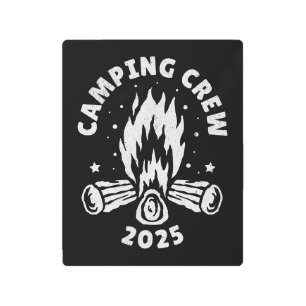 Camping Crew 2025 Camper Vintage Metal Print