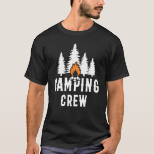 Camping Crew Bonfire Campfire Summer Hiking Gear T-Shirt