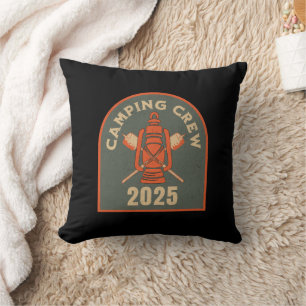 Camping Crew Camping Lover Camp Throw Pillow