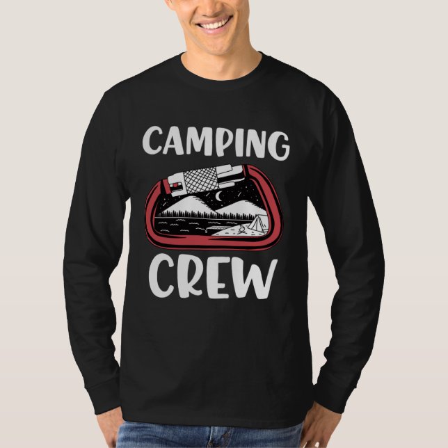 Camping Crew  Family Camping Trip Camping Carabine T-Shirt (Front)