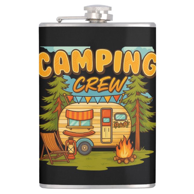 Camping Crew Flask (Front)