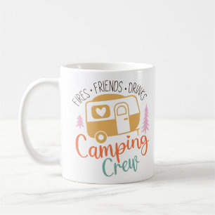 Camping Crew Fries Friends Drinks Coffee Mug