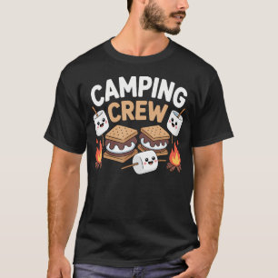 Camping Crew Smore Campfire Camper Matching Family T-Shirt