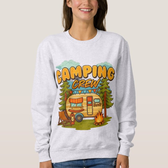 Camping Crew Sweatshirt (Front)