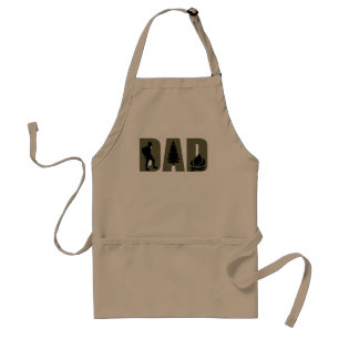camping dad adult apron