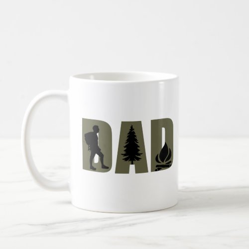 camping dad coffee mug