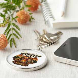 Camping Dad Est. 2026 Personalized keychain