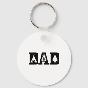 Camping Dad Father's Day Outdoor Bushcraft Camper Keychain