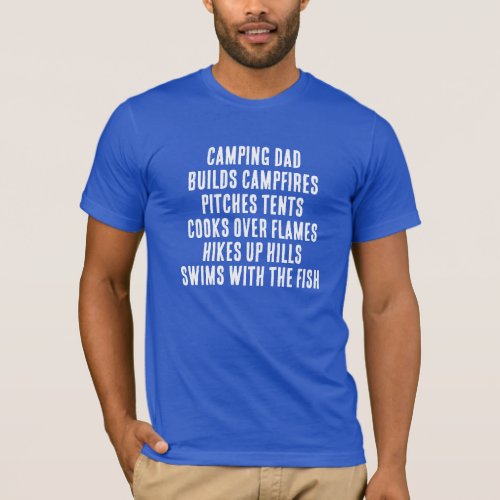 Camping Dad Funny T_Shirt