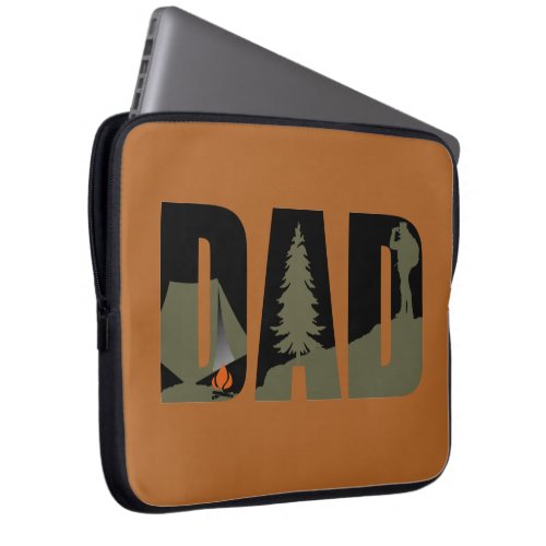 camping dad laptop sleeve