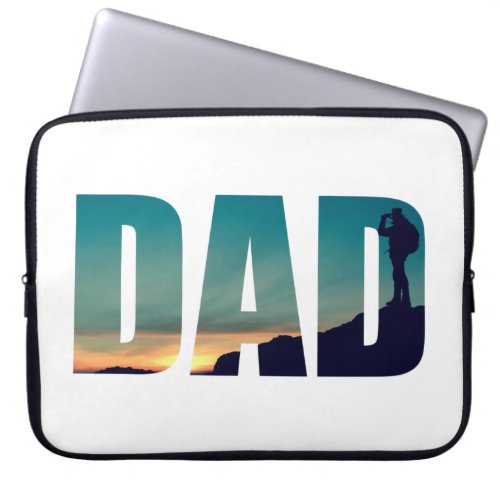 camping dad laptop sleeve