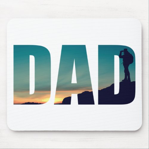 camping dad mouse pad