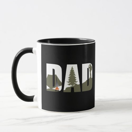 camping dad mug