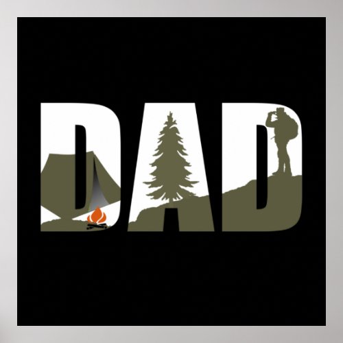 camping dad poster