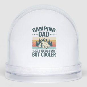 Camping Dad Vintage Retro Outdoor Vector Shirt Des Snow Globe