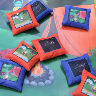 Camping Day and Night Cornhole Bags