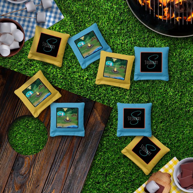 Camping Day Cornhole Bags (Creator Uploaded)