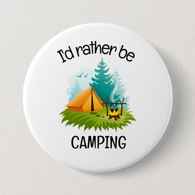 Camping Design  Button (Front)