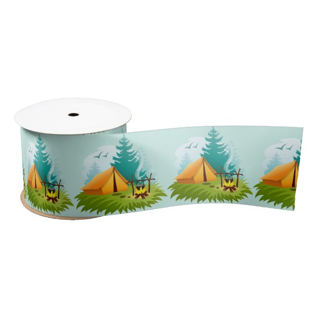 Camping Design Ribbon (Spool)