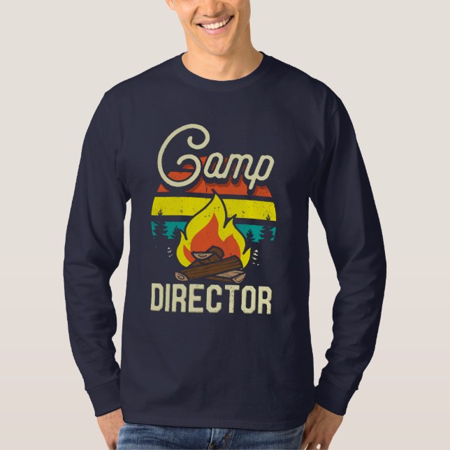 Camping Director Family Vacation Adventure T-Shirt (Front)